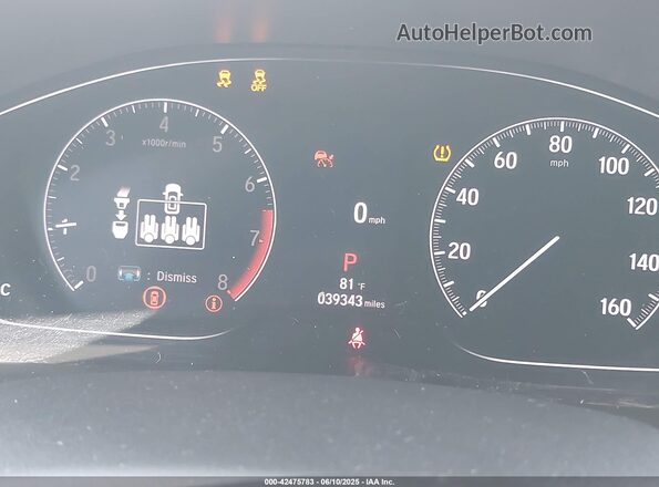 1HGCV1F49MA006119 2021 HONDA ACCORD White Widok tylnych siedzeń