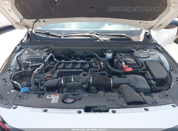 1HGCV1F49MA006119 2021 HONDA ACCORD White Widok z tyłu