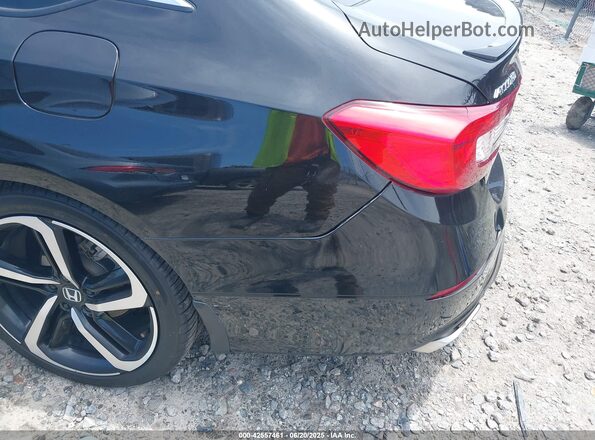 1HGCV2F31MA028547 2021 HONDA ACCORD Black Widok z przodu