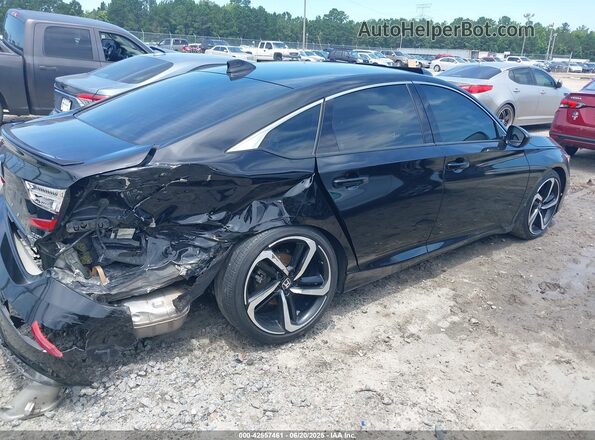 1HGCV2F31MA028547 2021 HONDA ACCORD Black Tył prawy