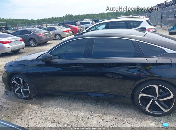 1HGCV2F31MA028547 2021 HONDA ACCORD Black Widok wnętrza 360 stopni