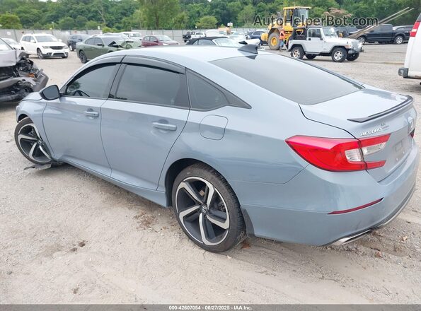 1HGCV2F36MA019276 2021 HONDA ACCORD Light Blue Rear left