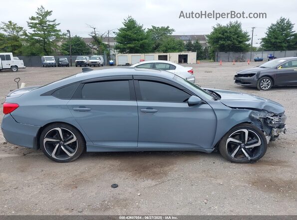 1HGCV2F36MA019276 2021 HONDA ACCORD Light Blue Rear interior view