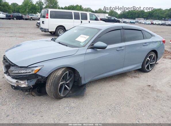 1HGCV2F36MA019276 2021 HONDA ACCORD Light Blue Front left