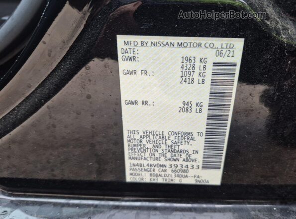 1N4BL4BV0MN393433 2021 NISSAN ALTIMA  