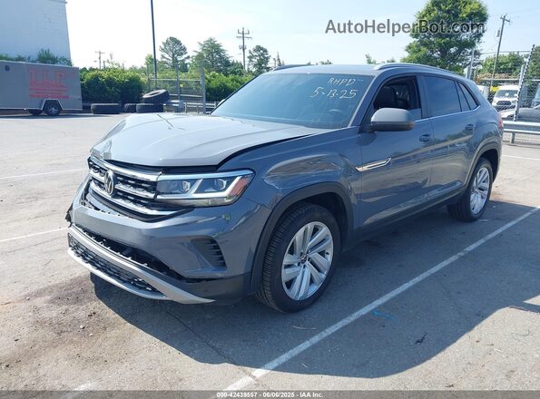 1V2JE2CA5MC231503 2021 VOLKSWAGEN ATLAS Gray Առջևի ձախ երեք քառորդ տեսարան