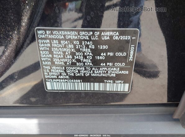 1V2JNPE85PC043981 2023 VOLKSWAGEN ID.4 Black 