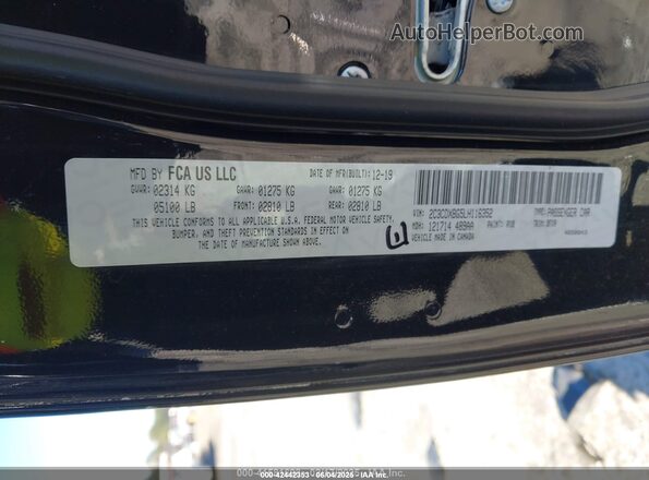 2C3CDXBG5LH116352 2020 DODGE CHARGER Black Շարժիչի բաժամունքի տեսք