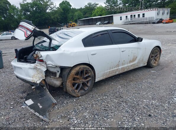 2C3CDXBG6MH633192 2021 DODGE CHARGER White Trasero derecho