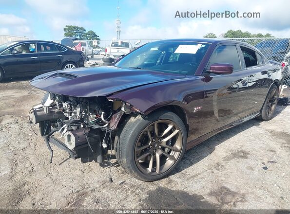 2C3CDXGJ2MH530422 2021 DODGE CHARGER Purple წინა მარცხენა ხედი სამი მეოთხედიდან