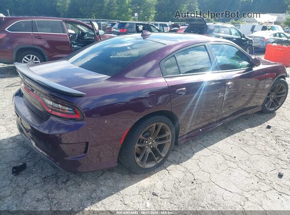 2C3CDXGJ2MH530422 2021 DODGE CHARGER Purple უკანა მარჯვენა