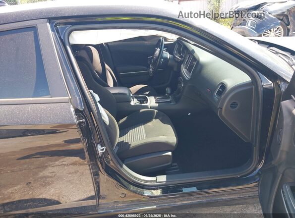 2C3CDXGJ9NH262079 2022 DODGE CHARGER Black წინა სალონის ხედი