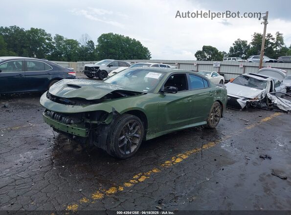 2C3CDXHG6PH583423 2023 DODGE CHARGER Green Przód lewy