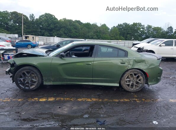 2C3CDXHG6PH583423 2023 DODGE CHARGER Green Widok wnętrza 360 stopni