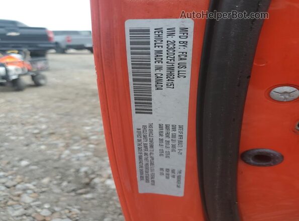 2C3CDZFJ1MH624157 2021 DODGE CHALLENGER Orange Engine compartment view