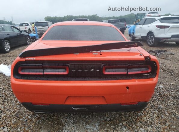 2C3CDZFJ1MH624157 2021 DODGE CHALLENGER Orange Rear view