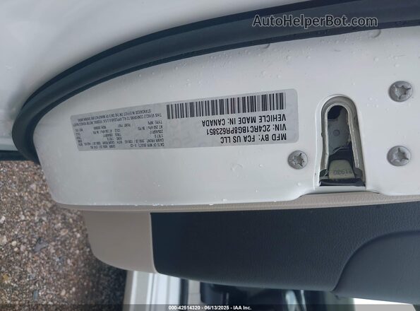 2C4RC1BG8PR623851 2023 CHRYSLER PACIFICA Белый Вид подкапотного пространства