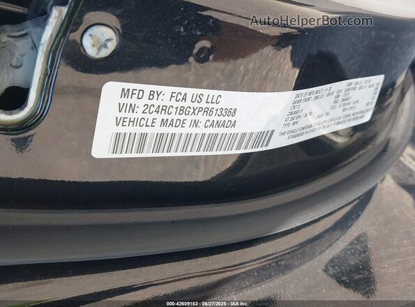 2C4RC1BGXPR613368 2023 CHRYSLER PACIFICA Black Vista del compartimento del motor
