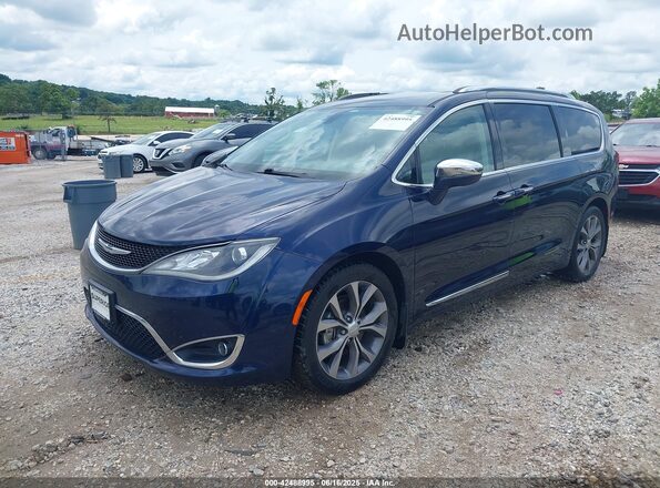 2C4RC1GG5JR234519 2018 CHRYSLER PACIFICA Blue Առջևի ձախ երեք քառորդ տեսարան