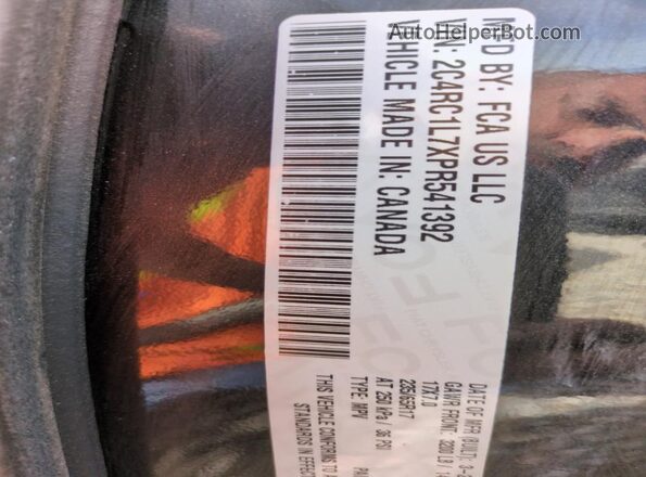 2C4RC1L7XPR541392 2023 CHRYSLER PACIFICA Black სალონის 360-გრადუსიანი ხედი