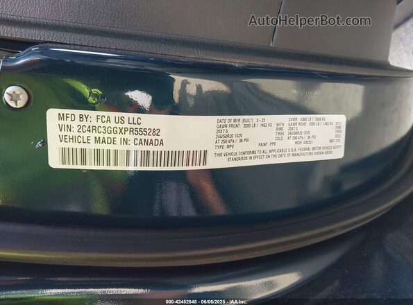 2C4RC3GGXPR555282 2023 CHRYSLER PACIFICA Dark Blue Engine compartment view