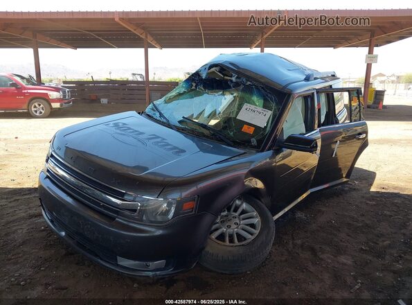 2FMGK5C80JBA16928 2018 FORD FLEX Gray Առջևի ձախ երեք քառորդ տեսարան