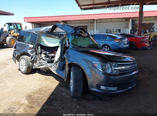 2FMGK5C80JBA16928 2018 FORD FLEX Gray Դիմացի տեսք