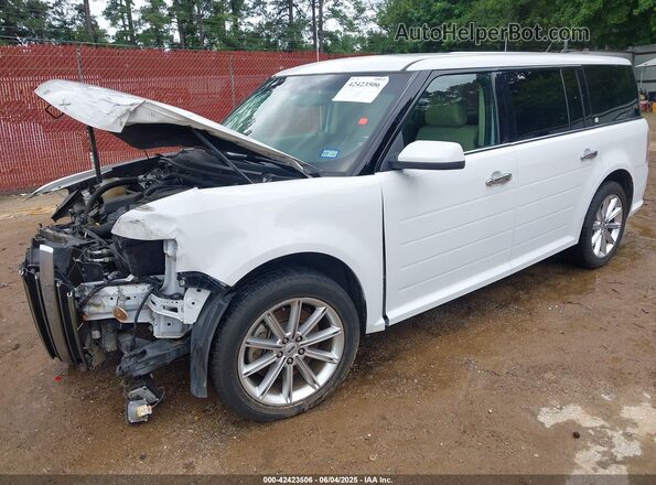 2FMGK5D88KBA12495 2019 FORD FLEX White Առջևի ձախ երեք քառորդ տեսարան