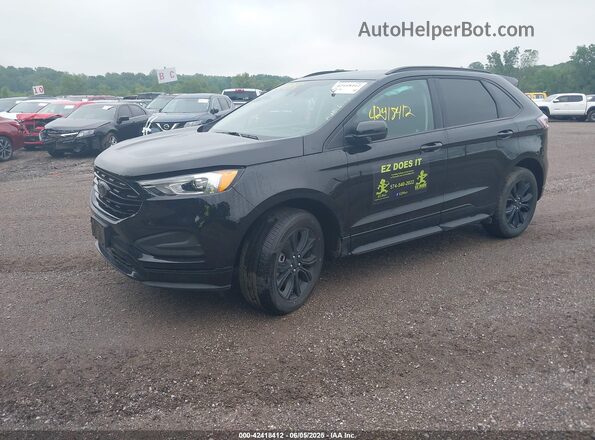 2FMPK4G91RBA84910 2024 FORD EDGE Черный Передняя левая четверть