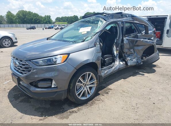 2FMPK4K94PBA11423 2023 FORD EDGE Gray Przód lewy