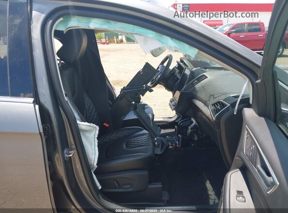 2FMPK4K94PBA11423 2023 FORD EDGE Gray Widok wnętrza z przodu
