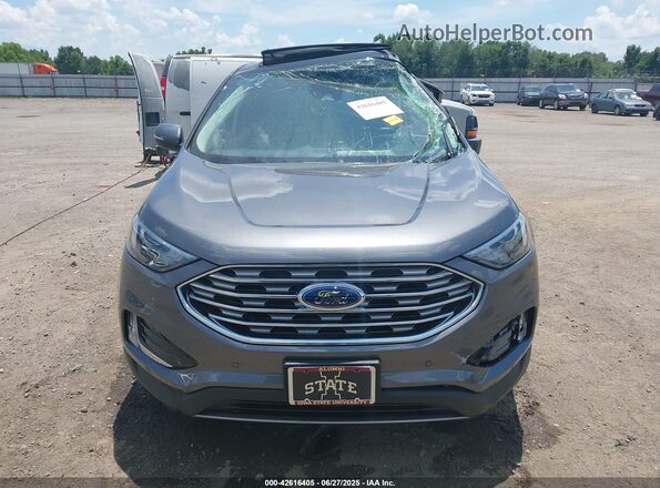 2FMPK4K94PBA11423 2023 FORD EDGE Gray Widok wnętrza z tyłu