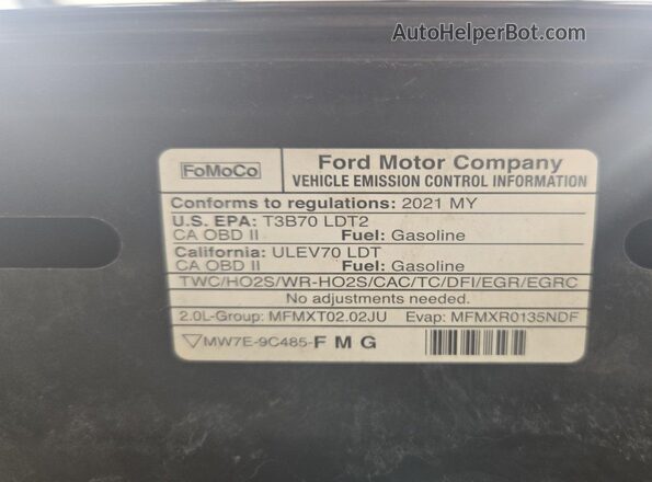 2FMPK4K9XMBA50321 2021 FORD EDGE  