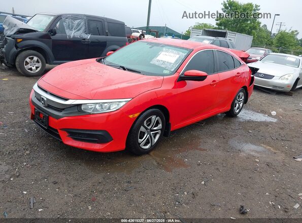 2HGFC2F54GH569232 2016 HONDA CIVIC Red Front left