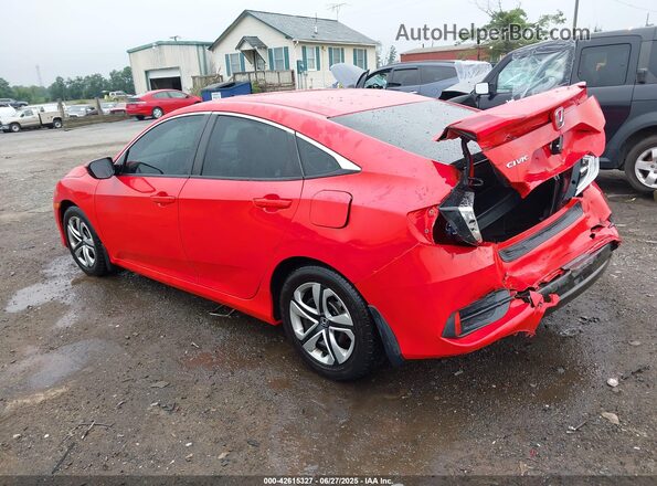 2HGFC2F54GH569232 2016 HONDA CIVIC Red Rear left