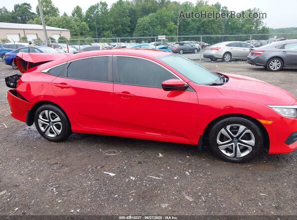 2HGFC2F54GH569232 2016 HONDA CIVIC Red Rear interior view