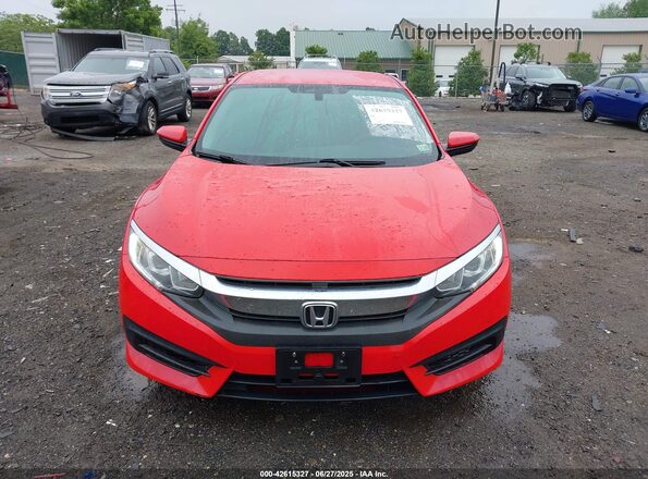 2HGFC2F54GH569232 2016 HONDA CIVIC Red Instrument cluster view