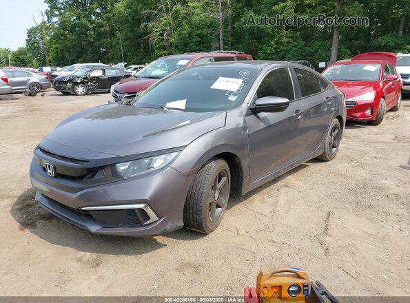 2HGFC2F68MH538649 2021 HONDA CIVIC Gray Առջևի ձախ երեք քառորդ տեսարան