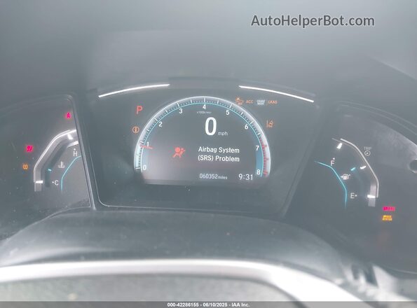 2HGFC2F68MH538649 2021 HONDA CIVIC Gray Հետևի նստատեղերի տեսք