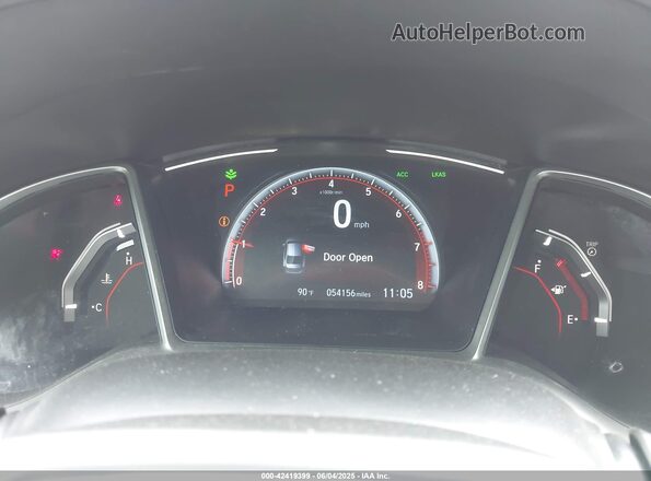 2HGFC2F80MH519823 2021 HONDA CIVIC Silver Vista de los asientos traseros