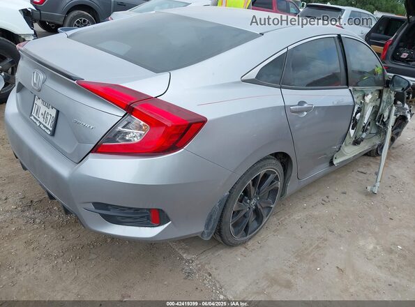 2HGFC2F80MH519823 2021 HONDA CIVIC Silver Trasero derecho
