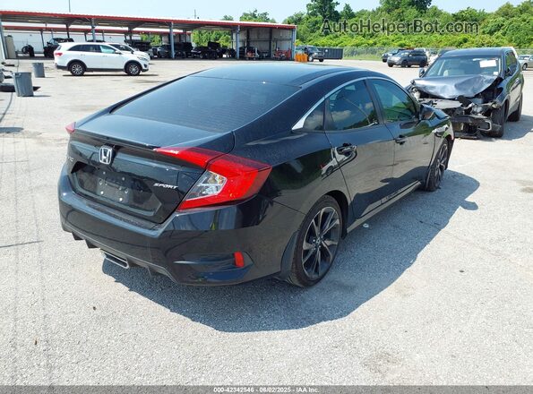 2HGFC2F82MH500268 2021 HONDA CIVIC Black Tył prawy