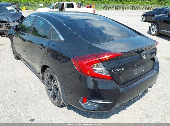 2HGFC2F82MH500268 2021 HONDA CIVIC Black Tył lewy