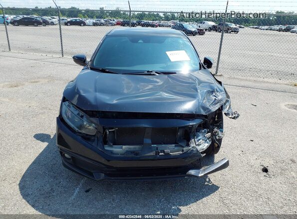 2HGFC2F82MH500268 2021 HONDA CIVIC Black Widok zestawu wskaźników