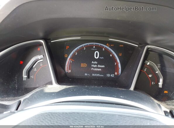 2HGFC2F82MH500268 2021 HONDA CIVIC Black Widok tylnych siedzeń