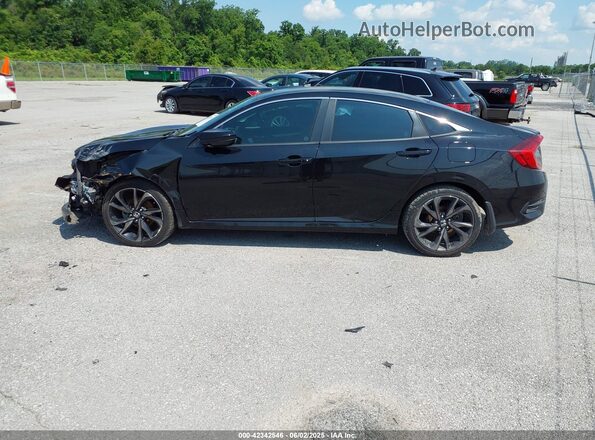 2HGFC2F82MH500268 2021 HONDA CIVIC Black Widok wnętrza 360 stopni