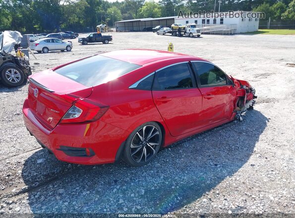 2HGFC2F87MH500220 2021 HONDA CIVIC Red Trasero derecho