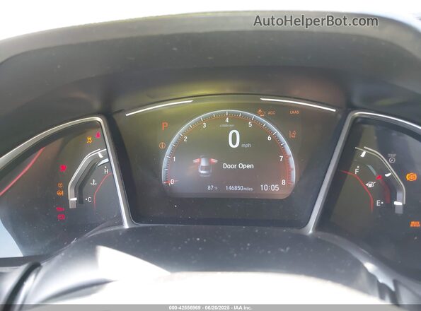 2HGFC2F87MH500220 2021 HONDA CIVIC Red Vista de los asientos traseros