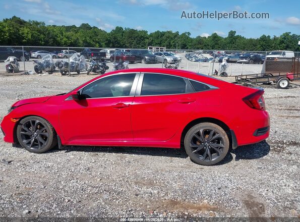 2HGFC2F87MH500220 2021 HONDA CIVIC Red Vista interior de 360 grados