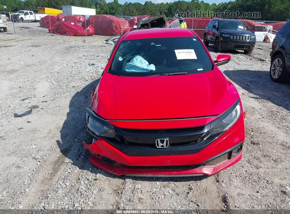 2HGFC2F87MH500220 2021 HONDA CIVIC Red Vista del cuadro de instrumentos